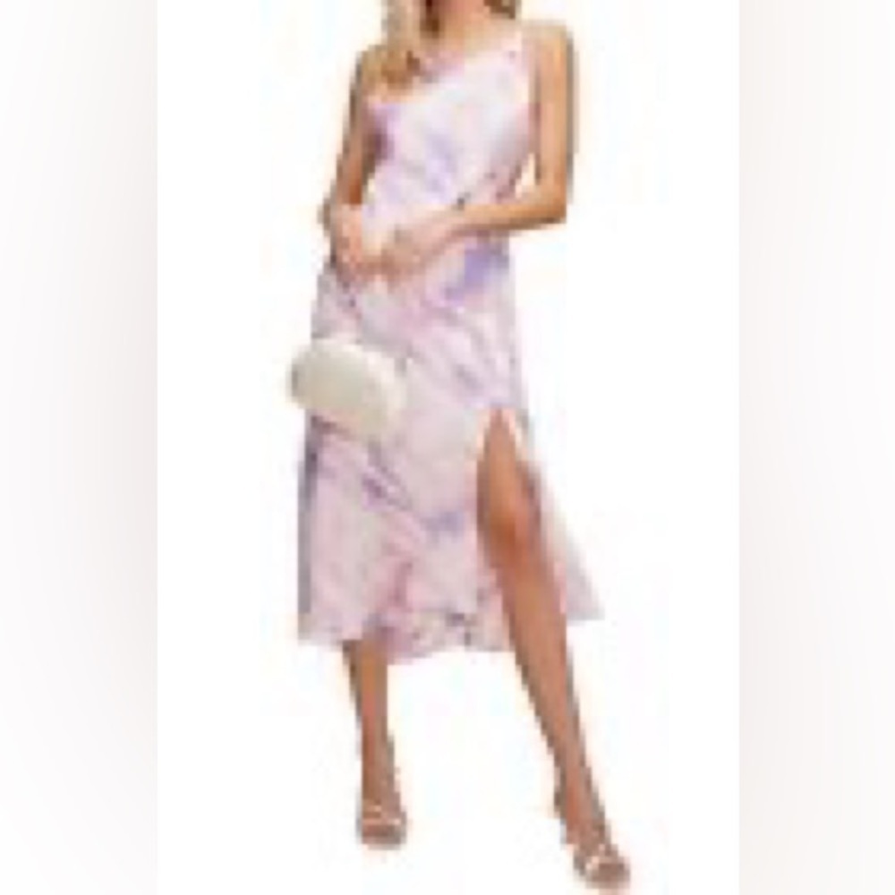 Astr the label bias cut satin midi dress large